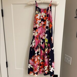 Vince Camuto Floral Dress - Pink, Navy, and Orange